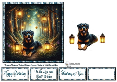 Firefly Forest Dogs 5 by Celia Clare