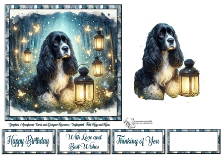 Firefly Forest Dogs 5 by Celia Clare