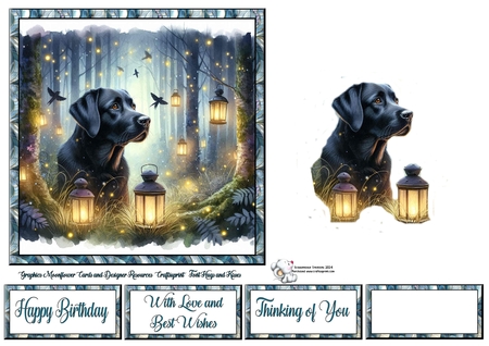 Firefly Forest Dogs 6 by Celia Clare