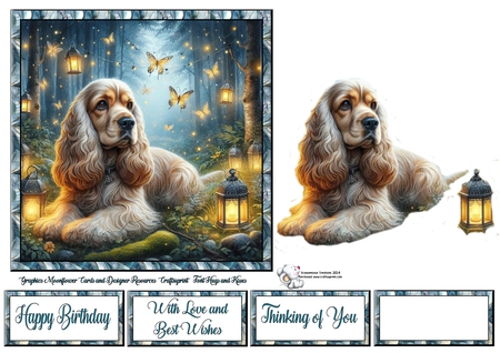 Firefly Forest Dogs 6 by Celia Clare