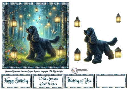 Firefly Forest Dogs 6 by Celia Clare