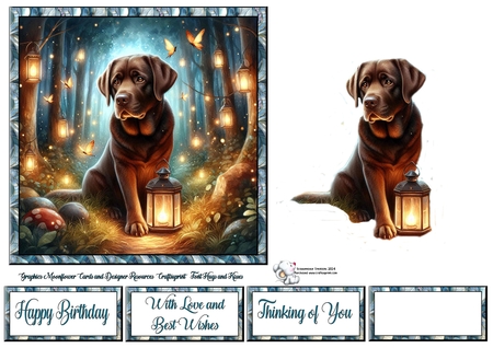 Firefly Forest Dogs 7 by Celia Clare
