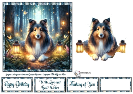 Firefly Forest Dogs 9 by Celia Clare