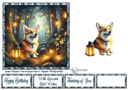Firefly Forest Dogs 10 by Celia Clare
