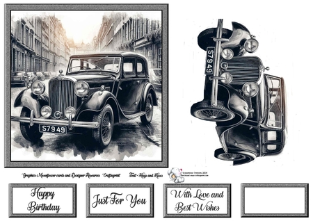 Vintage Cars by Celia Clare