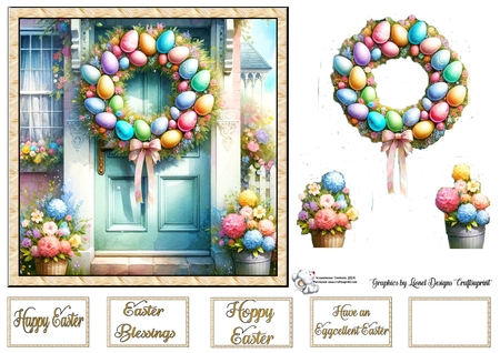 Easter wreath by Celia Clare