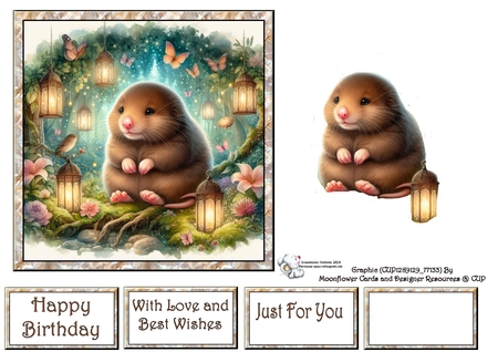 Forest mole by Celia Clare