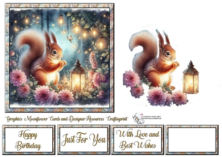 Fantasy Forest Squirrel  by Celia Clare