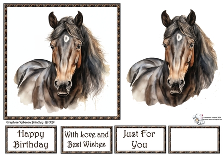 Grullo Stunning Steeds Mix 1 by Celia Clare