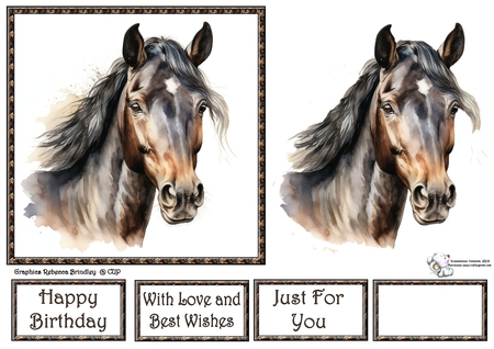 Grullo Stunning Steeds Mix 1 by Celia Clare