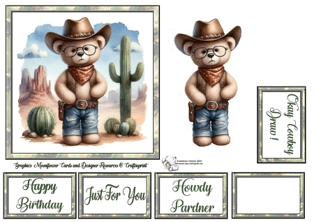 Western Teddy by Celia Clare
