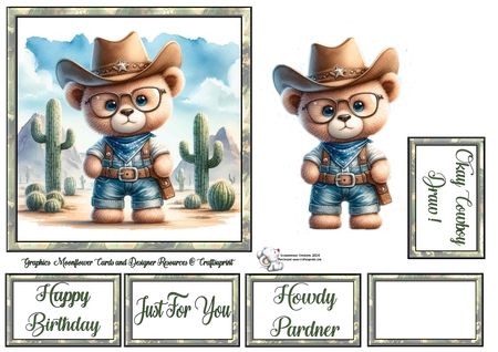 Western Teddy by Celia Clare