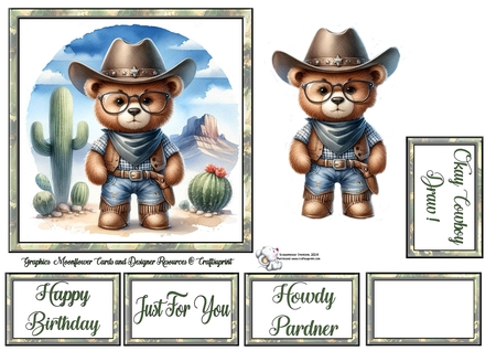 Western Teddy by Celia Clare