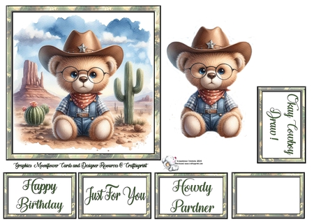 Western Teddy by Celia Clare