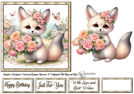 Foxy Flowers 2 by Celia Clare