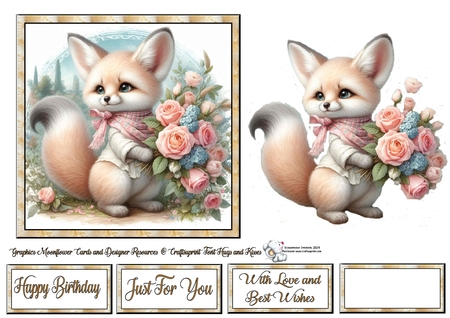 Foxy Flowers 2 by Celia Clare