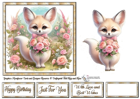 Foxy Flowers 2 by Celia Clare