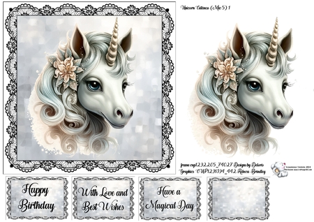 Unicorn Cuteness Mix 5 by Celia Clare