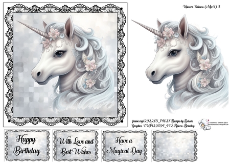 Unicorn Cuteness Mix 5 by Celia Clare