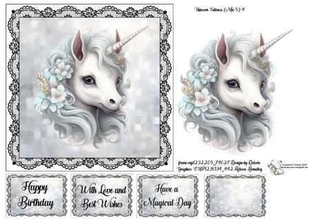 Unicorn Cuteness Mix 5 by Celia Clare