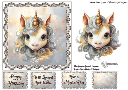 Unicorn Cuteness Mix 6 by Celia Clare