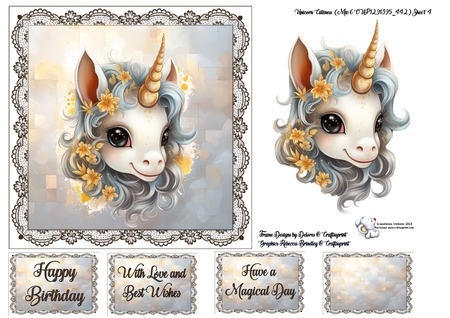 Unicorn Cuteness Mix 6 by Celia Clare