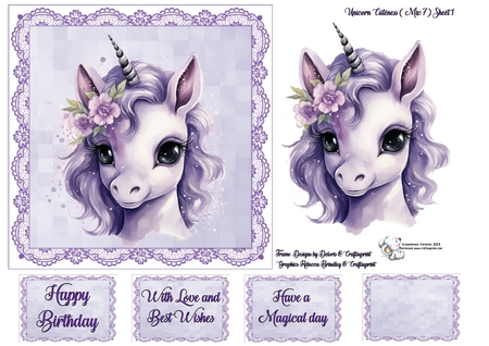Unicorn Cuteness Mix 7 by Celia Clare