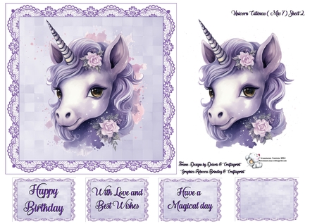 Unicorn Cuteness Mix 7 by Celia Clare