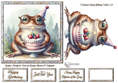 Woodland Animal Birthday Wishes 1 by Celia Clare