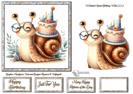 Woodland Animal Birthday Wishes 2 by Celia Clare