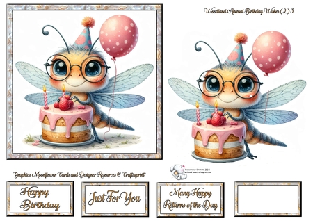 Woodland Animal Birthday Wishes 2 by Celia Clare