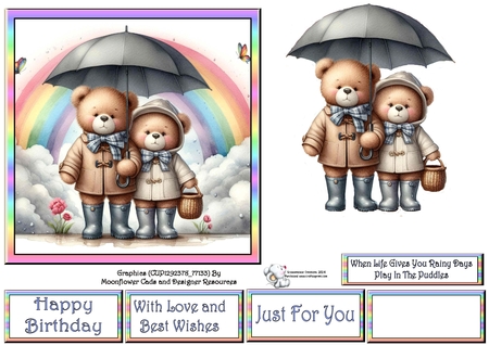 Rainey Day Teds by Celia Clare