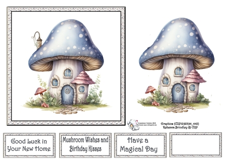 Fanciful Fairy House in Silver - Mix 1 by Celia Clare