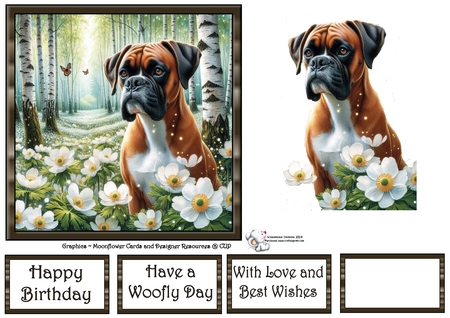 Beautiful Birch Forest Dogs 7 by Celia Clare