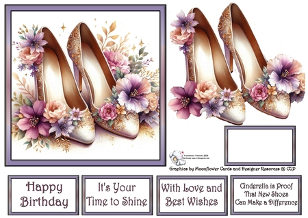 Floral Shoes  by Celia Clare