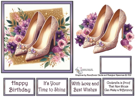 Floral Shoes  by Celia Clare