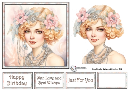 Art Deco Beauty - Pastels Mix 1 by Celia Clare
