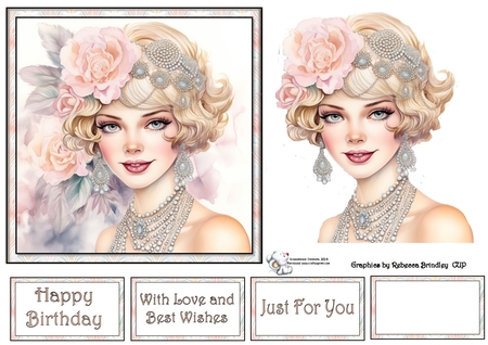 Art Deco Beauty - Pastels Mix 1 by Celia Clare