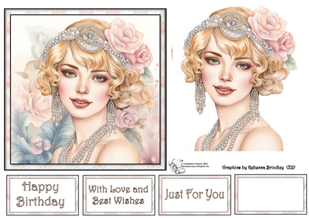 Art Deco Beauty - Pastels Mix 1 by Celia Clare