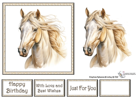 Gold Champagne Stunning Steeds Mix 1 by Celia Clare