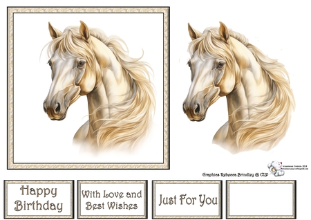 Gold Champagne Stunning Steeds Mix 1 by Celia Clare