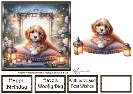 Twlight Garden Pups 1 by Celia Clare