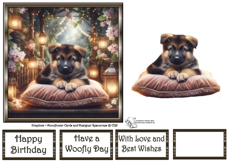 Twlight Garden Pups 2 by Celia Clare