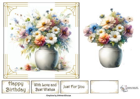 Art Deco Flowers by Celia Clare