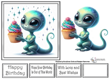Cupcake Alien  by Celia Clare