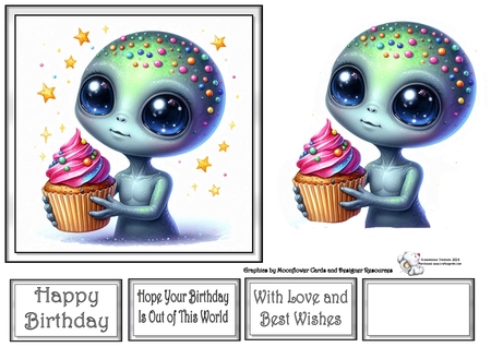 Cupcake Alien  by Celia Clare