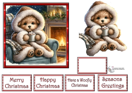 Cocoa Pups 1 by Celia Clare