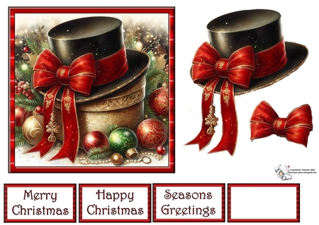 Beautiful Christmas Hats 2 by Celia Clare