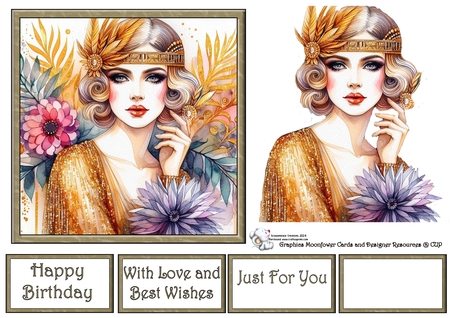 Art Deco Ladies by Celia Clare