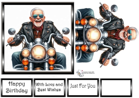 Senior Biker Male  by Celia Clare